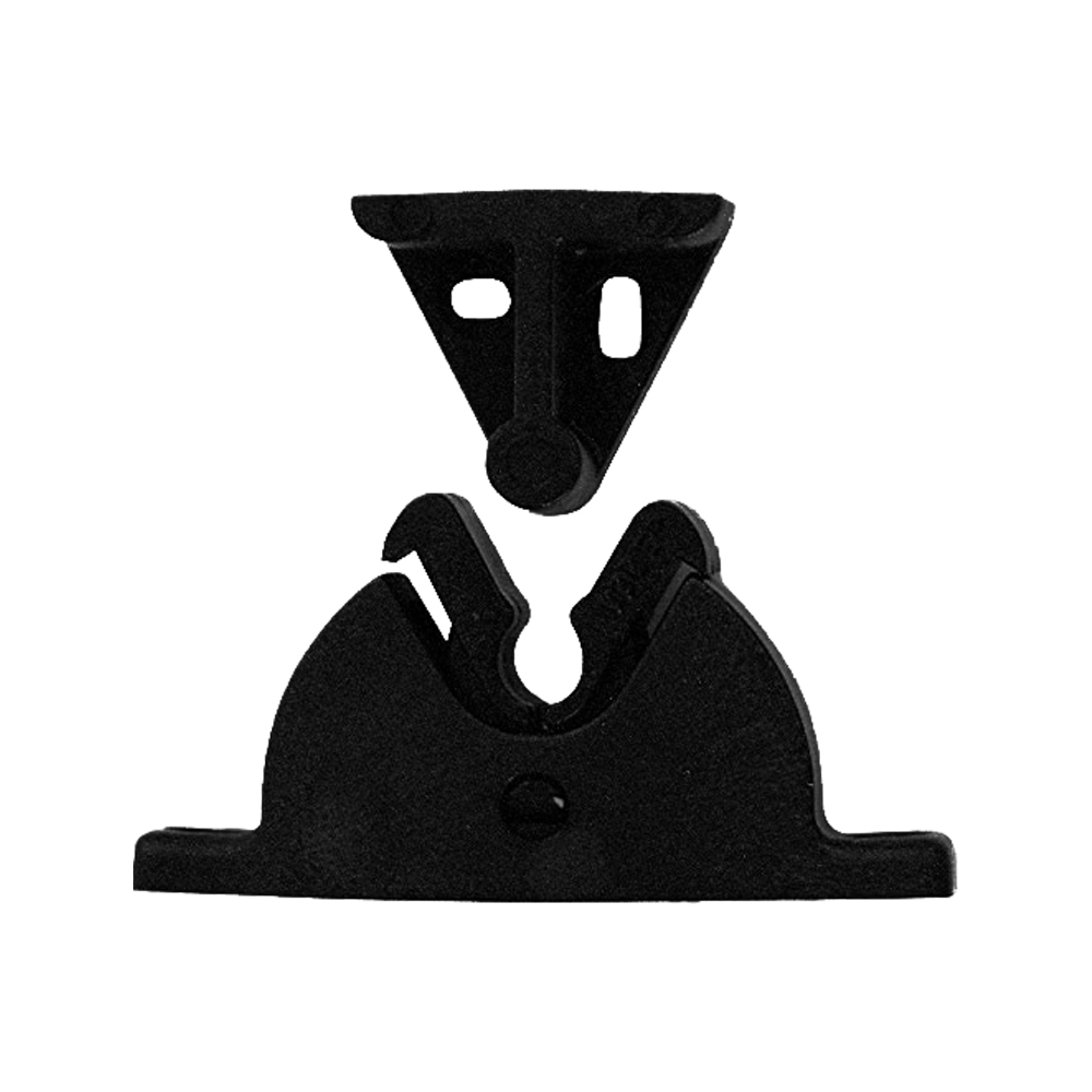 Fermaporta a pinza nero ferliving.